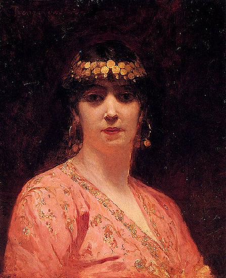 Jean-Joseph Benjamin-Constant Portrait of an Arab Woman